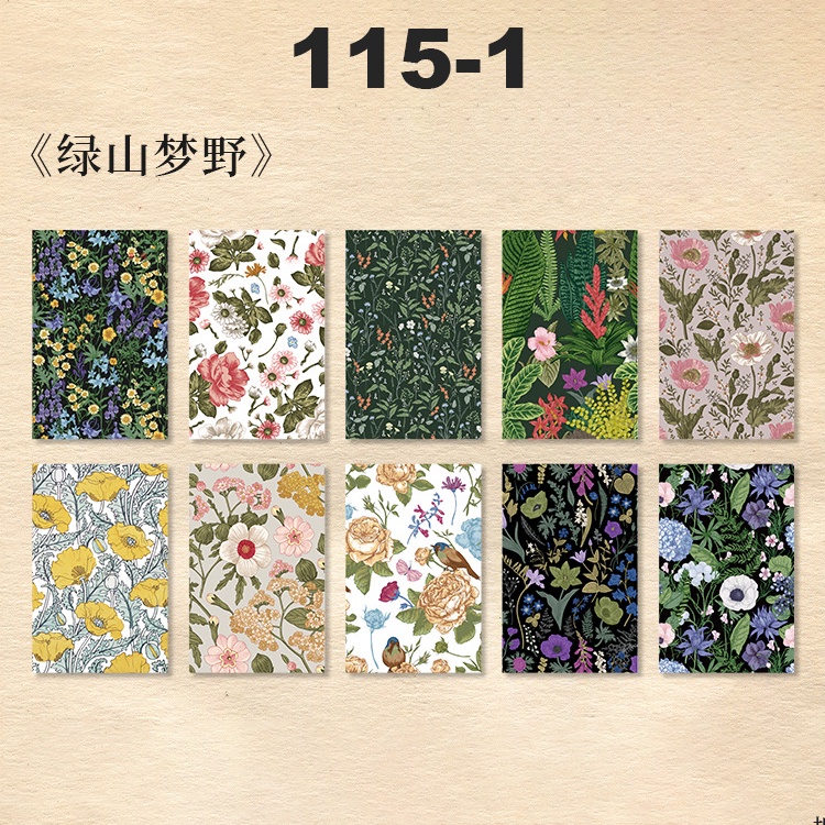 Sticker, gói vật liệu hoa cổ điển trang trí Scrapbook, sổ tay, vở - 60 sticker [ 115 ]