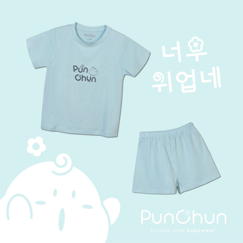 [PUNCHUN] Bộ Sơ Sinh Cộc Tay Cho Bé Trai/Gái Hãng Chất Cotton mềm Mát (sz 3M - 5y)