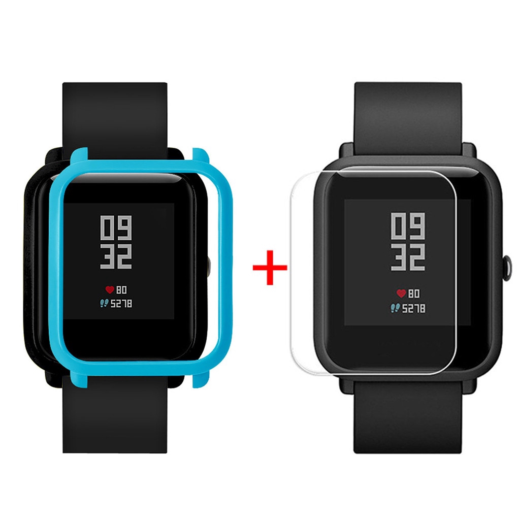 Bộ vỏ và miếng dán bảo vệ màn hình cho đồng hồ Xiaomi Huami Amazfit Bip Youth