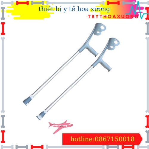 Nạng Khuỷu Tay Lucass C-37 Màu Trắng ,Hợp Kim Nhôm Cao Cấp