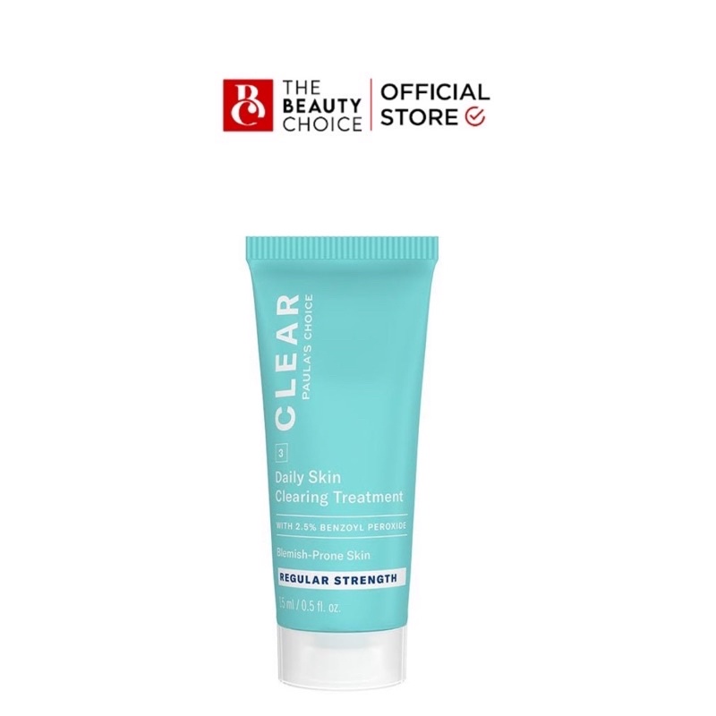 Kem chấm mụn Paula's Choice Clear Regular Strength Daily Skin Clearing Treatment With 2.5% Benzoyl Peroxide (15mL)