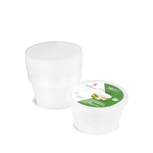 Hộp nhựa tròn Kokusai 700ml lốc 10 cái