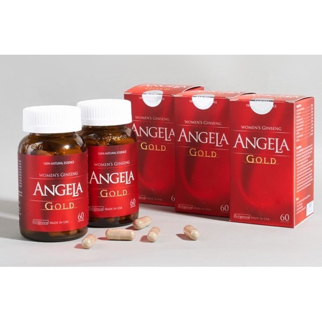 Sâm Angela Gold ⚡CHÍNH HÃNG ⚡ có tem tích điểm - Hộp 60 viên và 30 viên - Hỗ trợ bổ sung nội tiết tố