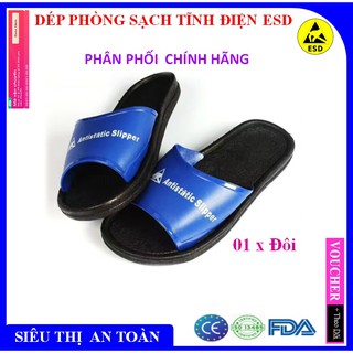 Dép Phòng Sạch Chống Tĩnh Điện Xanh Bền Đẹp Chất Lượng Cao, Dùng Đi Trong Nhà, Nhà Máy, Xí Nghiệp, Công Nghiệp Điện Tử -