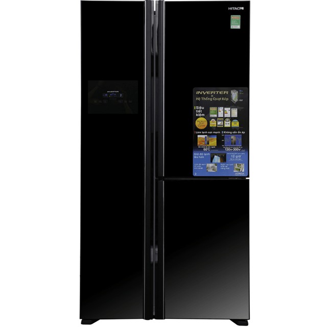 [ VẬN CHUYỂN MIỄN PHÍ KHU VỰC HÀ NỘI ]  Tủ lạnh Hitachi  side by side 2 cửa màu đen R-FS800GPGV2(GBK)