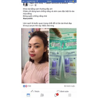 (Auth + Date New) Serum HA Cấp Nước 80ml Tặng 10ml+10ml