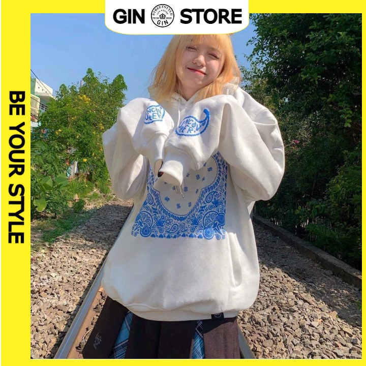 Áo hoodie nỉ UNCOVER Bandana Full Tag mới chuẩn form nam nữ unisex - Gin Store