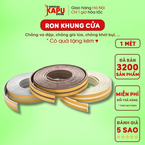 Gioăng Khung Cửa Gỗ Chống Tiếng Ồn Cực Tốt 1 Mét Nhiều Mẫu - Phụ Kiện Cửa KAPU