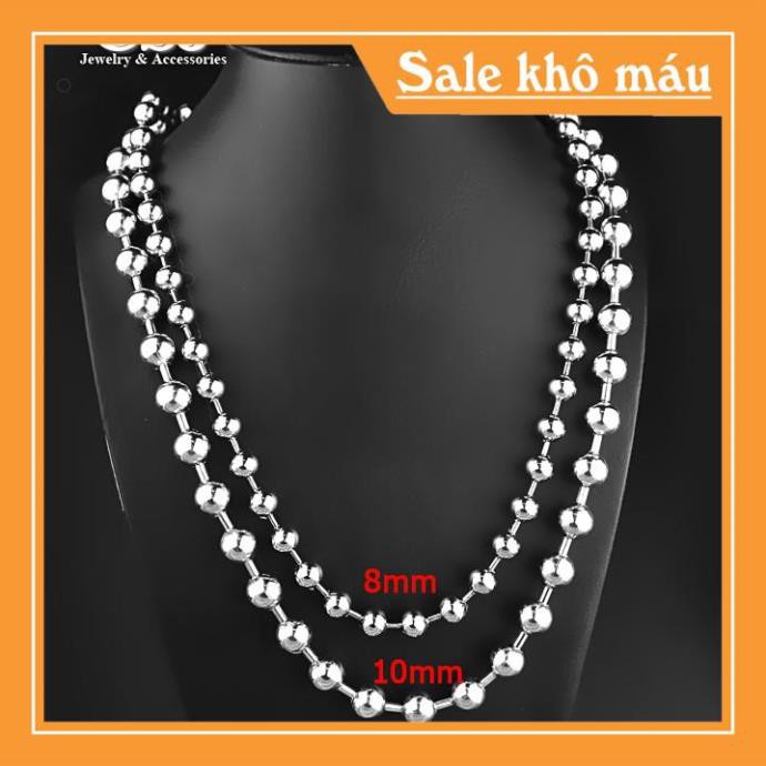 [ Siêu SALE ] DÂY CHUYỀN BI INOX TO 10LY KHỦNG ĐẸP GIÁ TỐT - chuẩn thời trang - mang phong cách