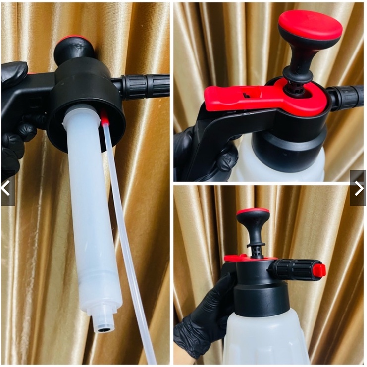 [BẢN V2 CHỐNG XÌ] Bình xịt rửa xe bọt tuyết cầm tay cho xe máy, xe oto 1.5L 2L - áp suất cao, 3 chế độ, điều chỉnh tia