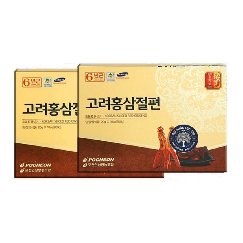 [ Giá Sỉ ] Hồng Sâm Lát Tẩm Mật Ong Pocheon Hàn Quốc, Hộp 200g, Giúp Bồi Bổ Nâng Cao Sức Khỏe Tuyệt Vời