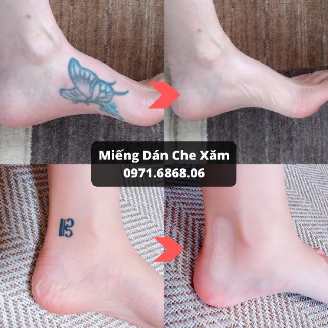 Miếng dán che hình xăm Nhật Bản, nhiều kích thước, nhiều tone da, chống nước chống mồ hôi, không dính bẩn quần áo