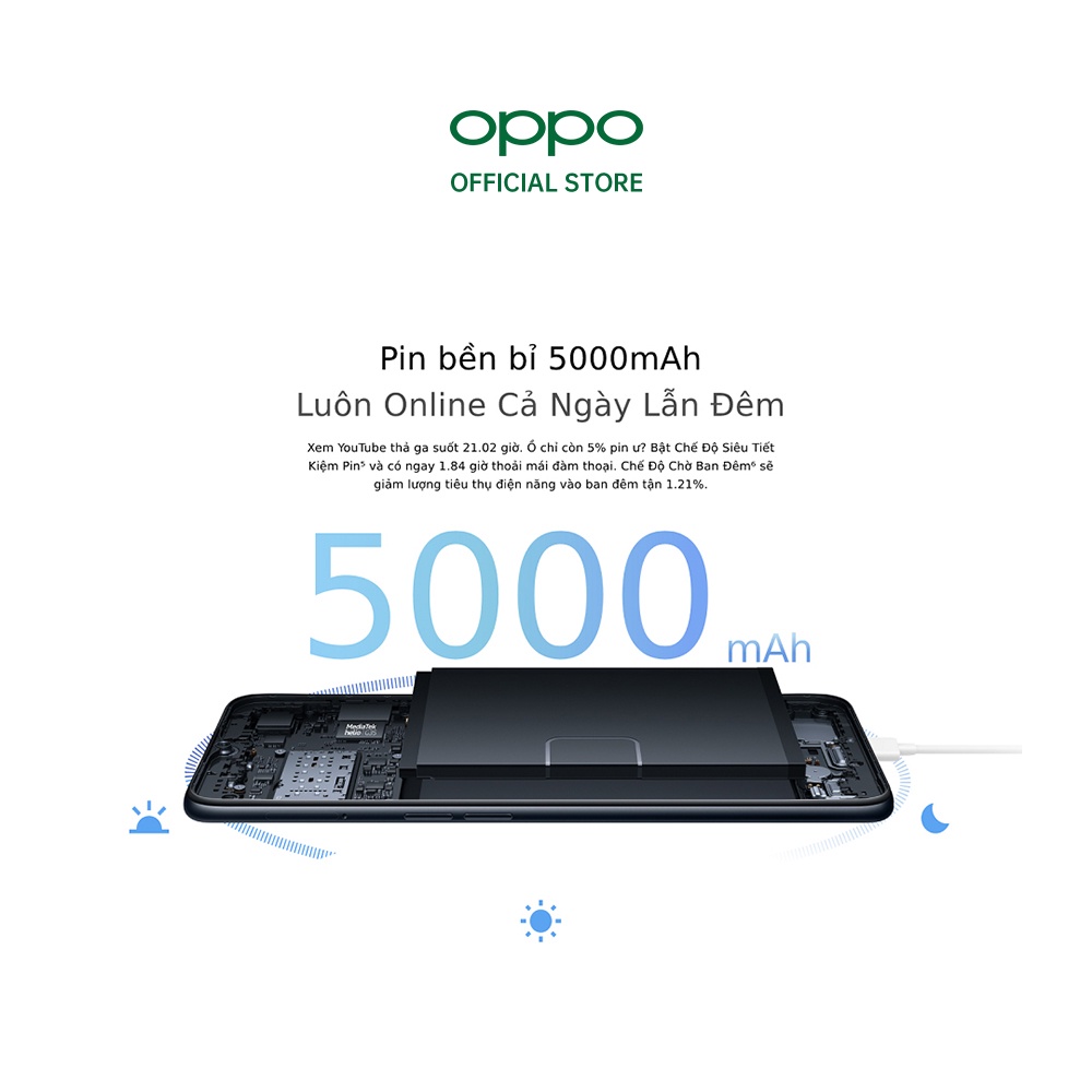 Điện thoại OPPO A16 4GB - Hàng chính hãng