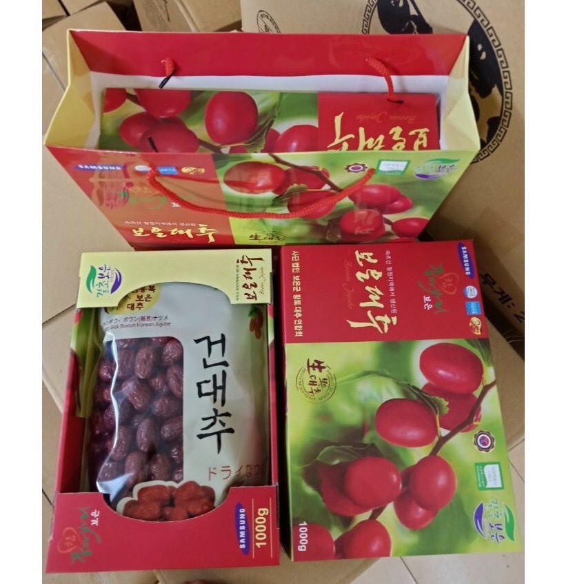[Chính hãng] Táo Đỏ Hàn Quốc Sấy Khô Samsung 1kg cả vỏ (Tặng Túi Đựng Làm Quà Tặng), đồ ăn vặt ngon rẻ