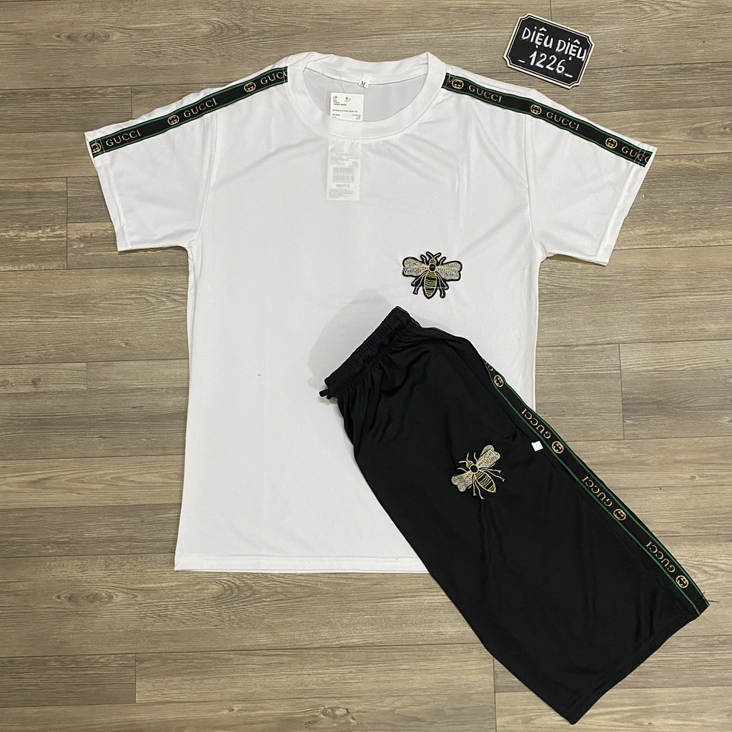 BỘ ĐỒ NAM MÙA HÈ THÊU ONG TRẮNG VIỀN XANH kèm ảnh thật - Diệu Diệu 1226 | BigBuy360 - bigbuy360.vn