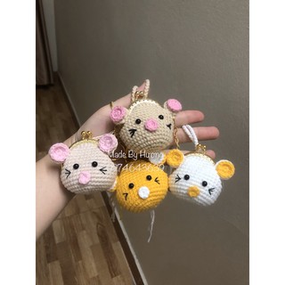 Túi đựng tỏi cho bé hình con chuột. made by hương