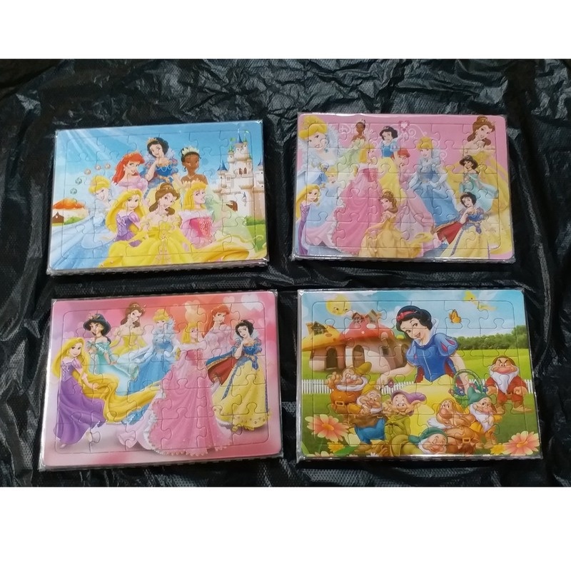 Bộ ghép hình 30 mảnh hình công chúa Frozen / Poli / Pony hoạt hình với 14 mẫu làm quà tặng cho trẻ em