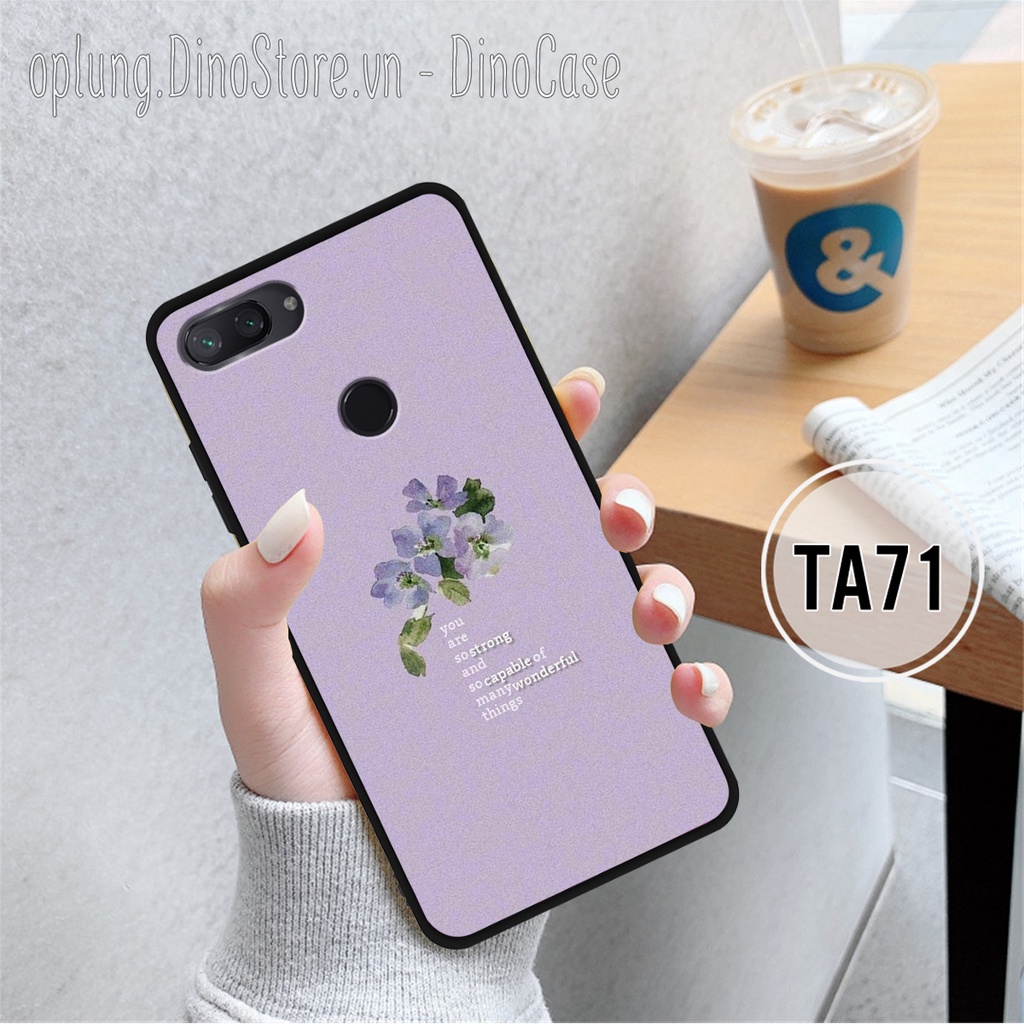 Ốp lưng Xiaomi Mi 8 - Mi 8 SE - Mi 8 Lite - Ốp điện thoại Xiaomi lưng cứng viền silicon hình hoa nữ tính nhẹ nhàng.