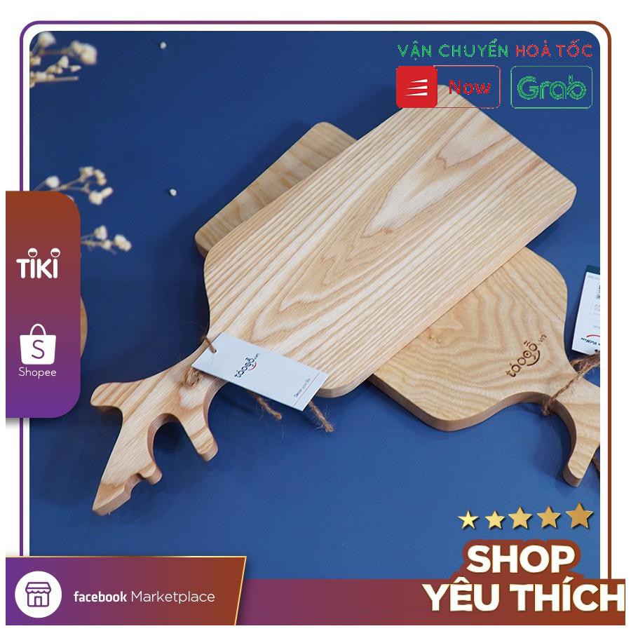 Thớt gỗ trang trí hình cành cây
