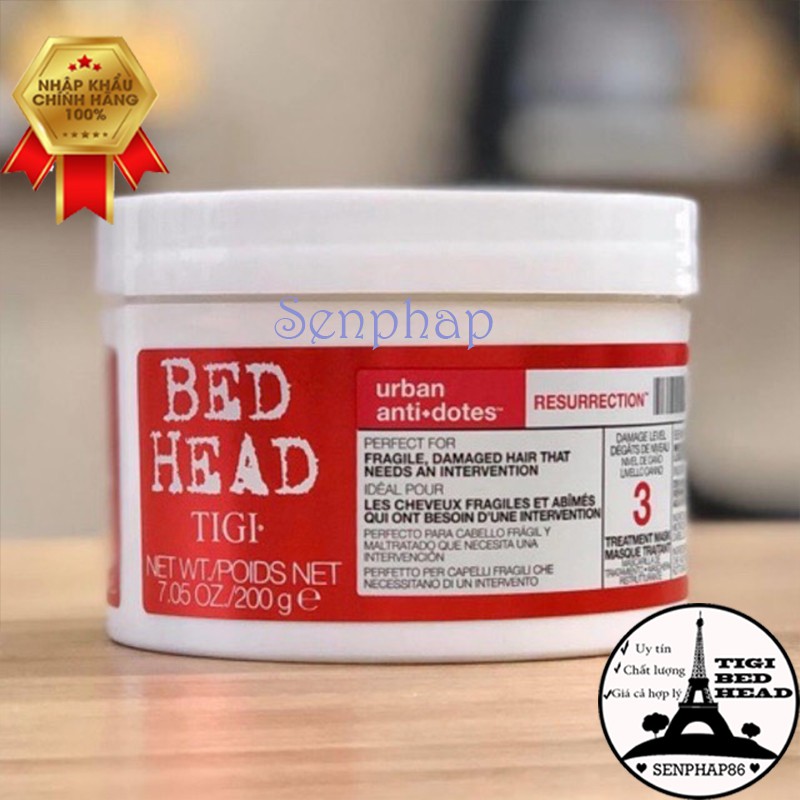 Kem ủ tóc Tigi đỏ ❤️Free Ship❤️ 200g giúp phục hồi và mềm mượt tóc hư tổn | BigBuy360 - bigbuy360.vn
