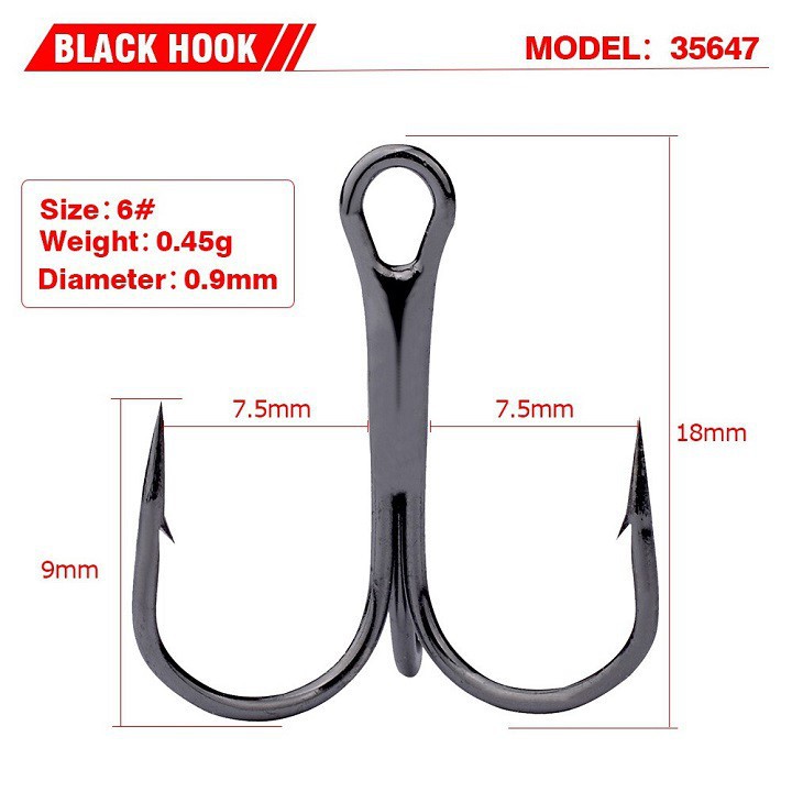 Combo 7Lưỡi 3 Tiêu Lưỡi Câu Cá Có Ngạnh Lưỡi Câu Lure Thép Không Gỉ LC3 đồ câu FISHING_HD