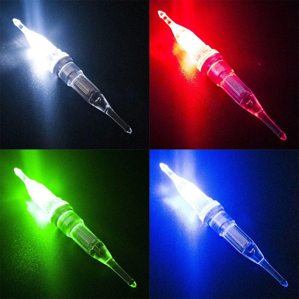 JONYE Set 2 Mồi Giả Nhử Cá Hình Con Mực Có Gắn Đèn LED