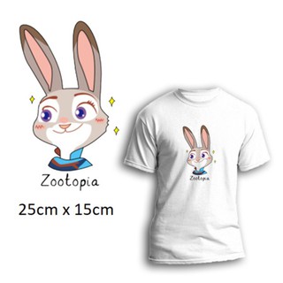 Miếng ủi truyền nhiệt offset dán quần áo hình ZOOTOPIA 03