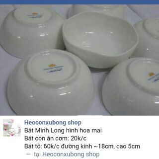 Bát ăn hình hoa mai