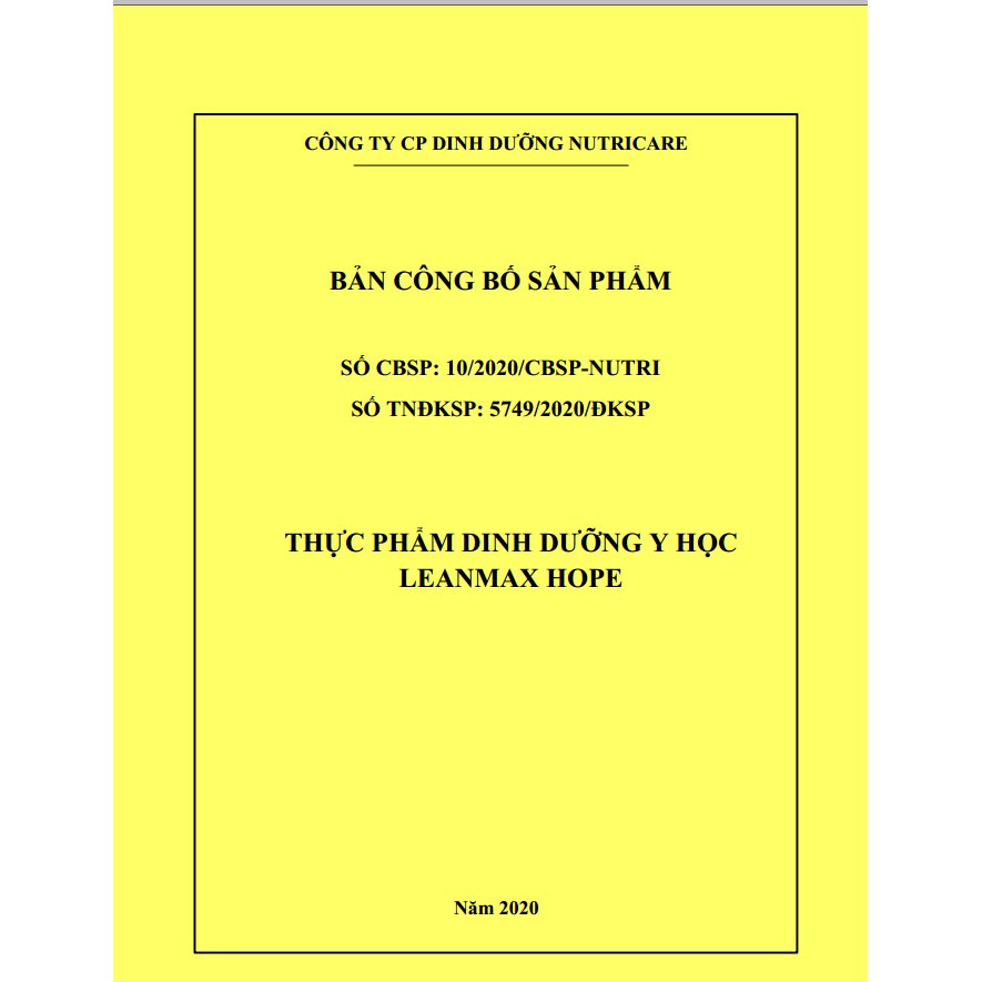 Sữa Lean Max Hope 400- 900g