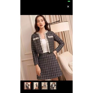OLV pass set dạ Tweed