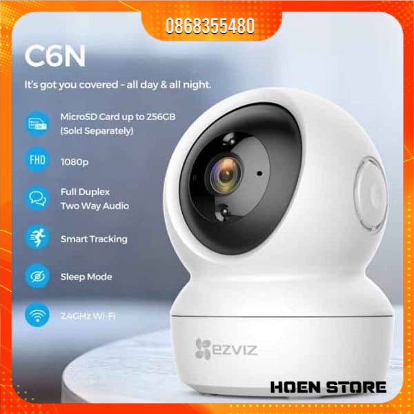 Camera wifi Ezviz C6N 1080p2M , 4M , EZVIZ TY2 - Hàng chính hãng