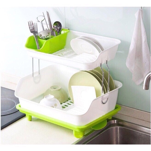 Giá úp bát đĩa 2 tầng đẹp sang chảnh