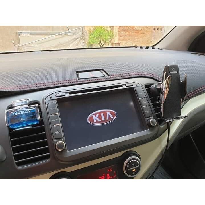 Morning,Thảm taplo da carbon cao cấp dành cho xe Kia Morning đời 2012 2013 2014 2015 2016 2017 2018  2019.