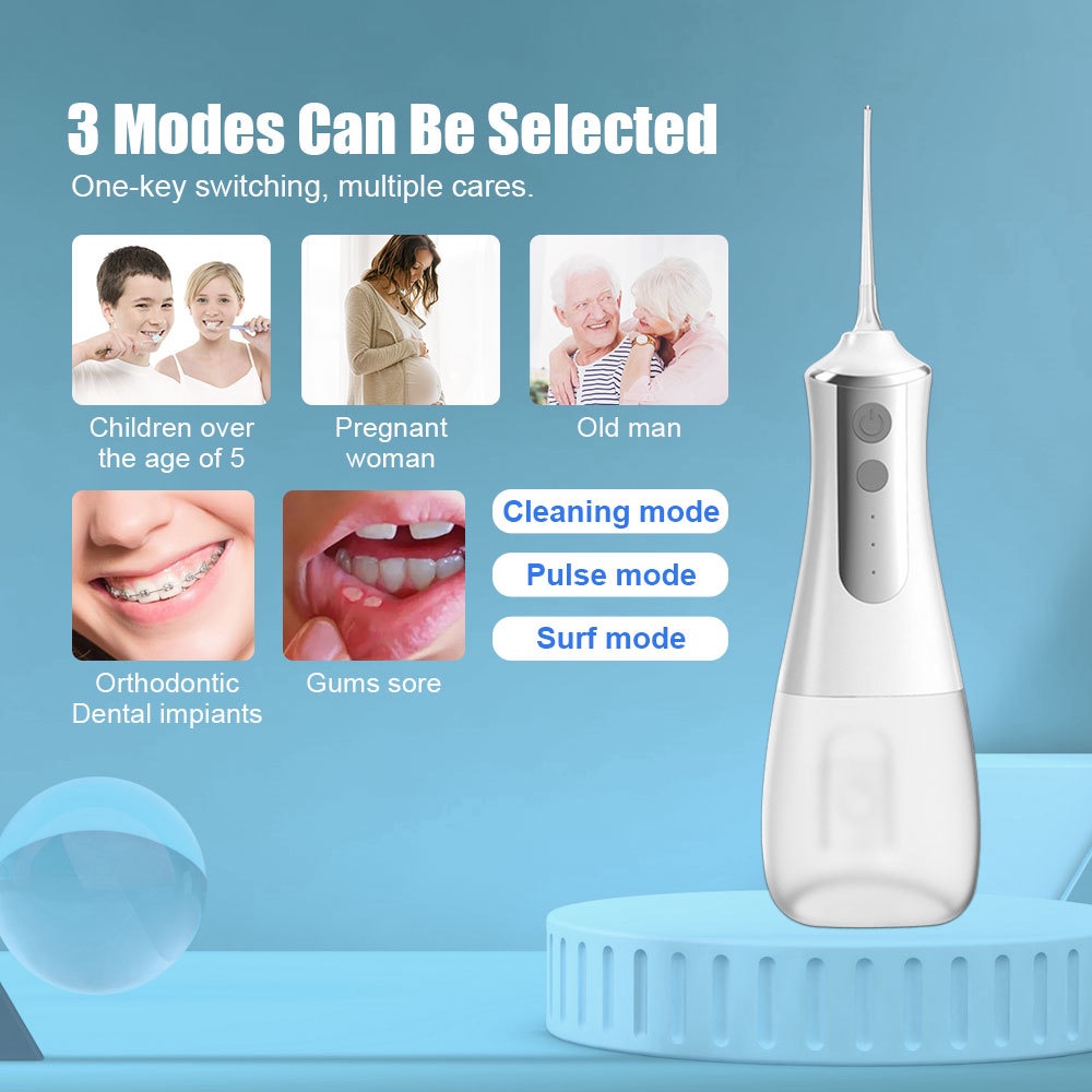 Máy tăm nước SUOLAER vệ sinh làm trắng răng chăm sóc răng miệng 220/350ml tuỳ chọn