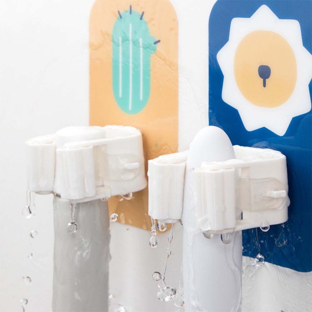 [Tổng Kho Sỉ] Miếng Dính Treo Chổi HOẠT HÌNH DECOR K6 - Móc Treo Kẹp Giữ Chổi Cọ Dán Tường, Treo Cây Lau Nhà