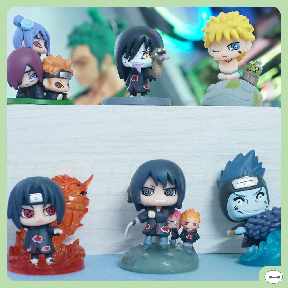 BỘ 6 MÔ HÌNH NARUTO CHIBI VĨ THÚ