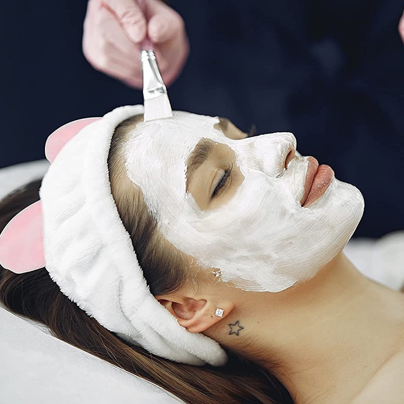 Băng Đô Trang Điểm / Tẩy Trang / Trang Điểm Màu Trắng / Xám Đậm Cho Nữ