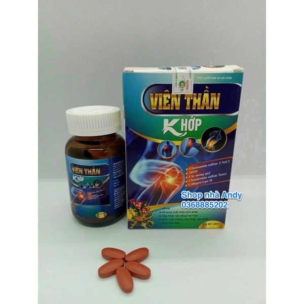 Viên Thần Khớp Giúp xương chắc khớp khỏe, ngăn ngừa thoái hóa khớp, tái tạo mô sụn, giảm viêm khớp, đau khớp