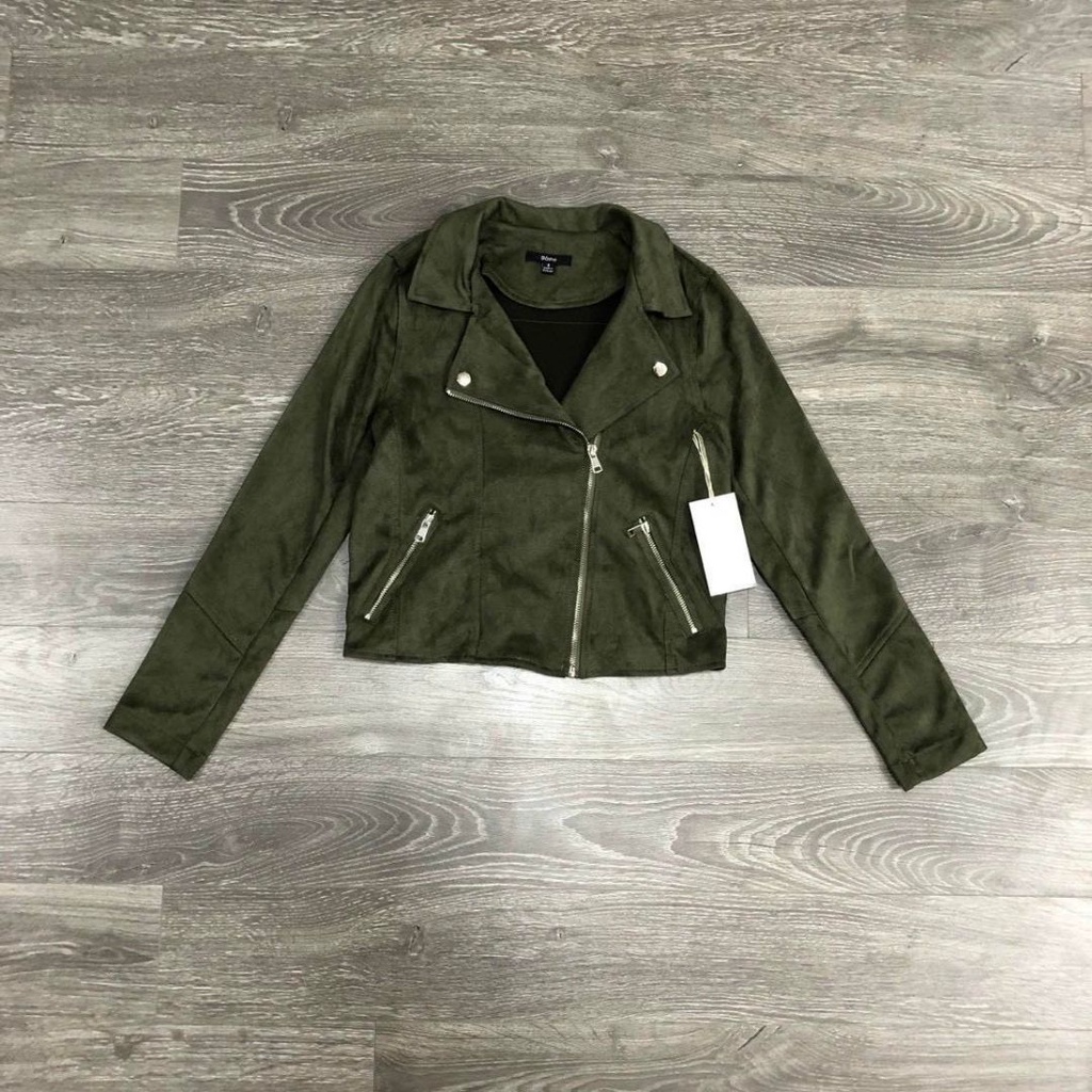 Áo Khoác Da Lộn Nữ BLASHE Hàng VNXK