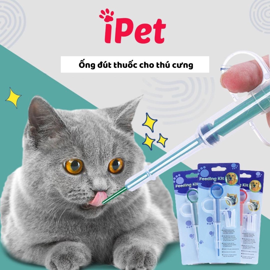 Dụng Cụ Ống Bơm Đút Thức Ăn Và Sữa Cho Thú Cưng Chó Mèo Feeding Kit - iPet Shop