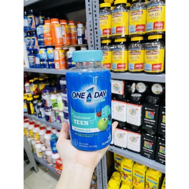 🍀 Kẹo dẻo One A Day Teen Advantage For Him 150 viên của Mỹ
