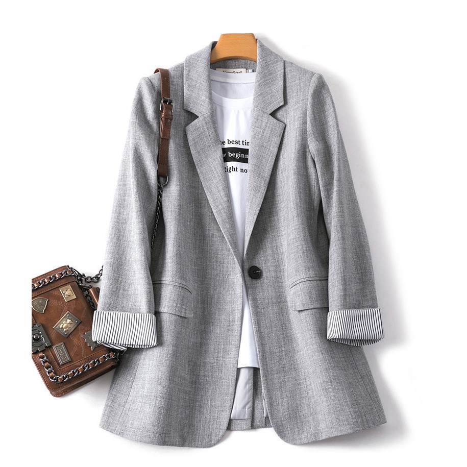Áo Khoác Blazer Áo Vest 2 lớp Unisex Hàn Quốc ống tay kiểu dáng phong cách | BigBuy360 - bigbuy360.vn