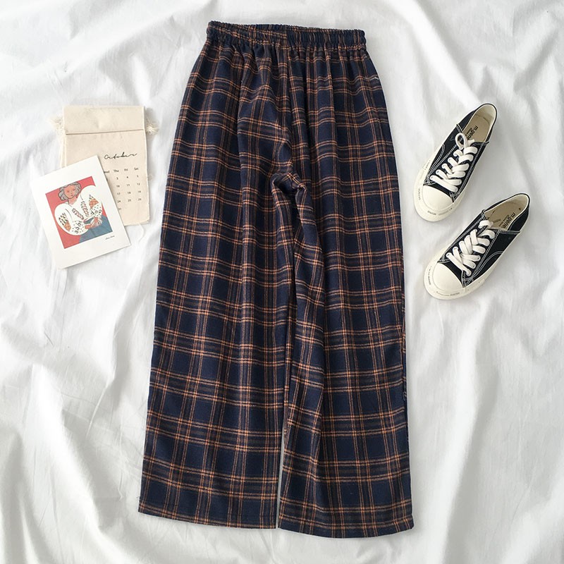 Order | Quần kẻ sọc dáng suông retro H1132 | BigBuy360 - bigbuy360.vn