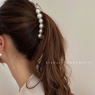 Kẹp Tóc Càng Cua Đính Ngọc Trai Thời Trang Cho Nữ