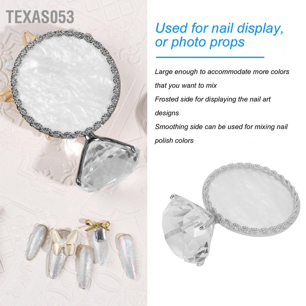 Bảng Pha Màu Sơn Móng Tay Bằng Nhựa Resin Tinh Tế Nhiều Màu Sắc