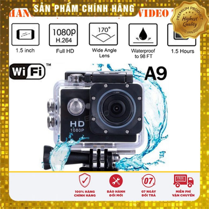 💥XẢ KHO 💥Camera hành trình xe máy Chống nước FULL HD 1080 Sport Cam A9 Full HD