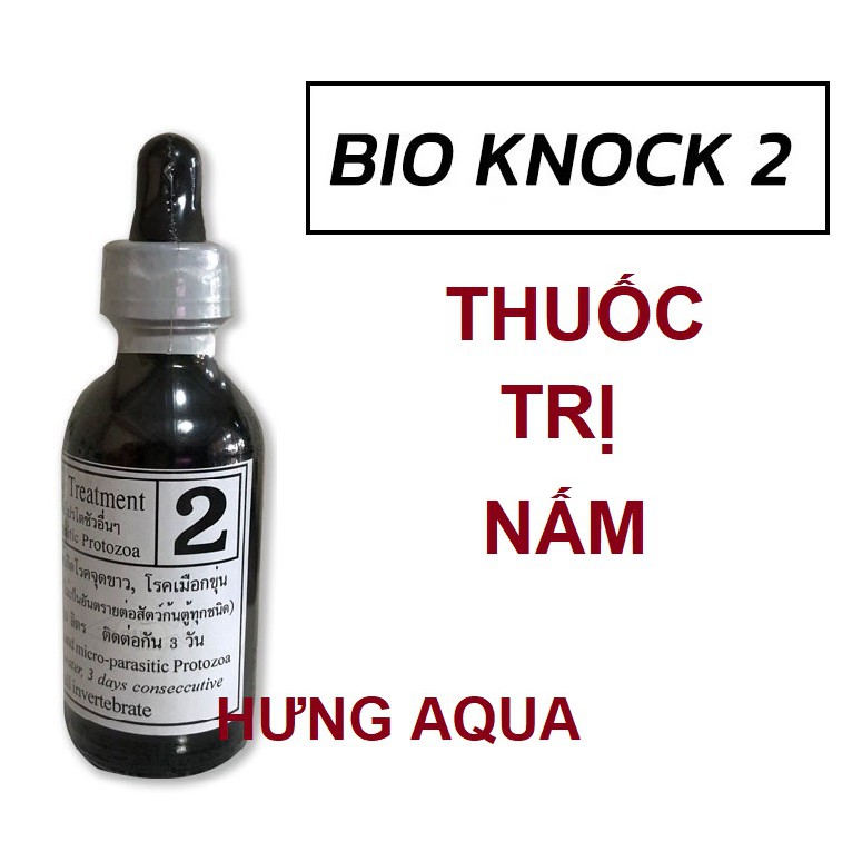 BIO KNOCK số 1, 2, 3, 4 khử trùng nước, phòng và diệ t nấm, chữa b. ệ  nh cho cá cảnh xuất xứ Thái Lan