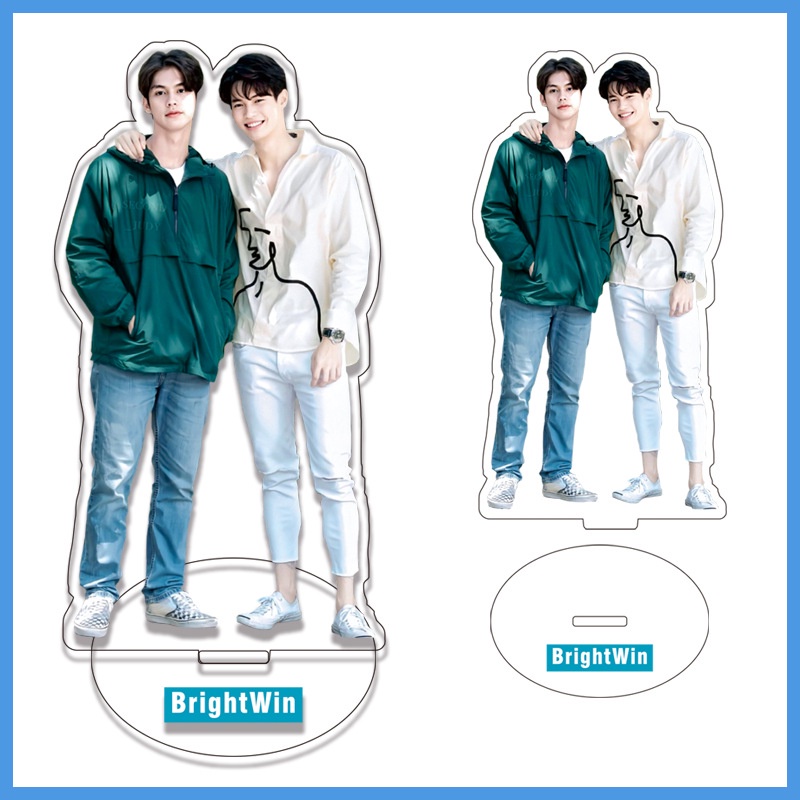 Thailand F4 DEW,BRIGHT,WIN,NANI Mewgulf Yinwar Ohmnanonr BKPP GOT7 Action Figurines Standee 15cm Large Desk Stand