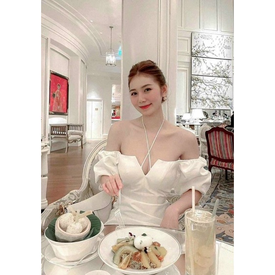 Đầm dự tiệc tay búp dây 2 kiểu Suchin Dress