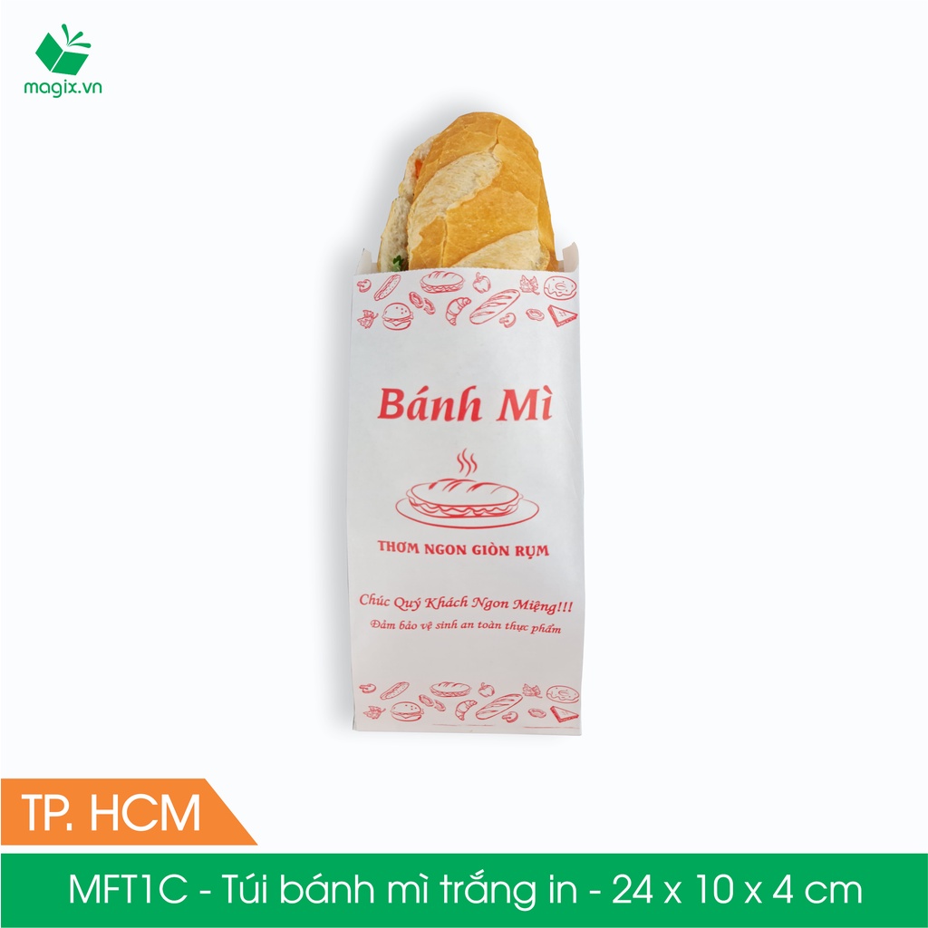 Combo 500 túi giấy bánh mì - Túi giấy đựng thực phẩm